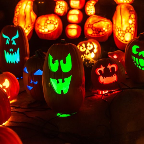 Halloween pumpkin display